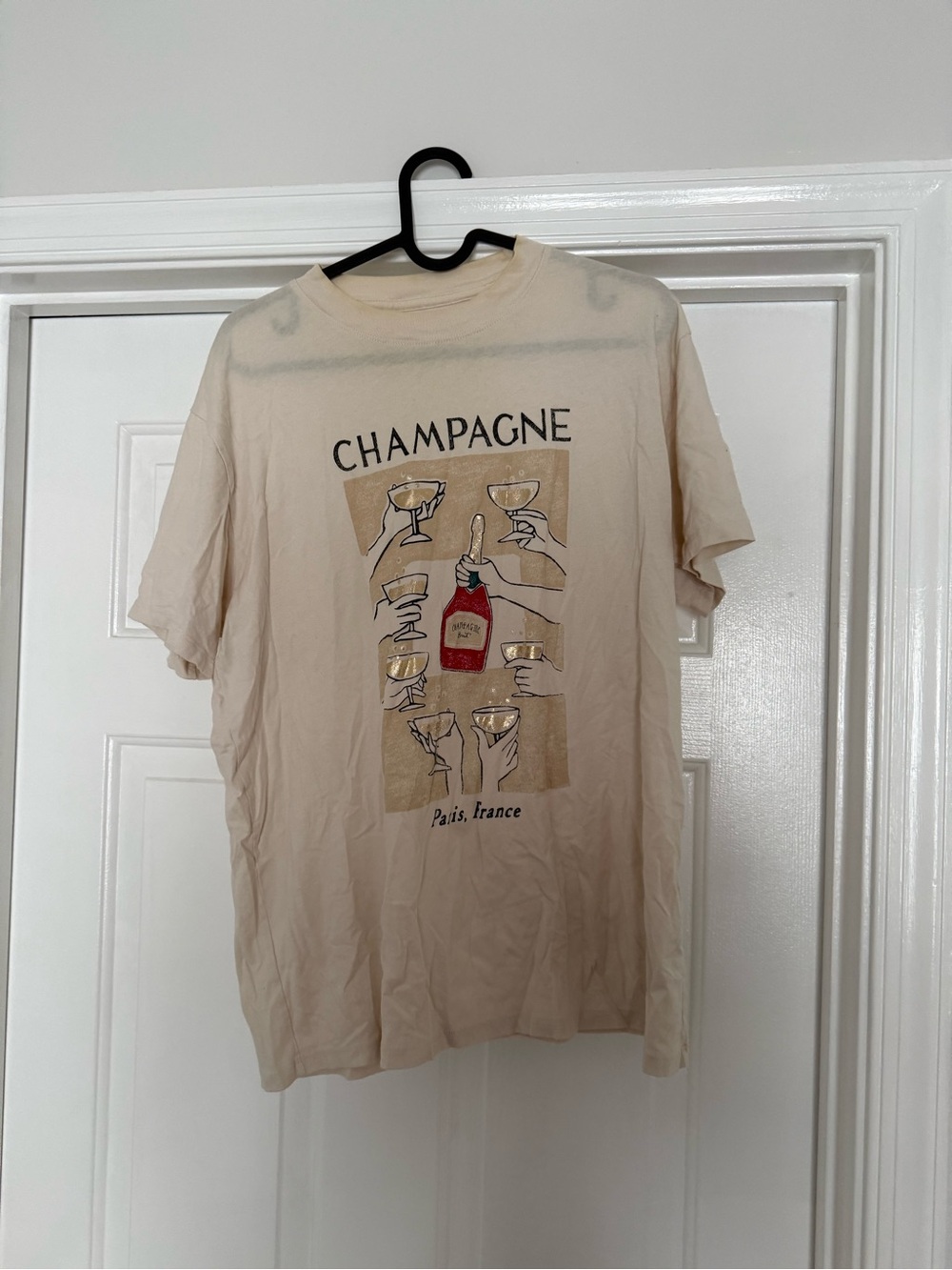 Abercrombie & Fitch Beige Champagne Graphic Tee